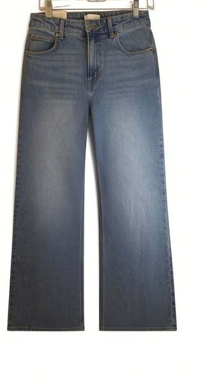 H&M Wide High Waist Full Length Jeans US 6